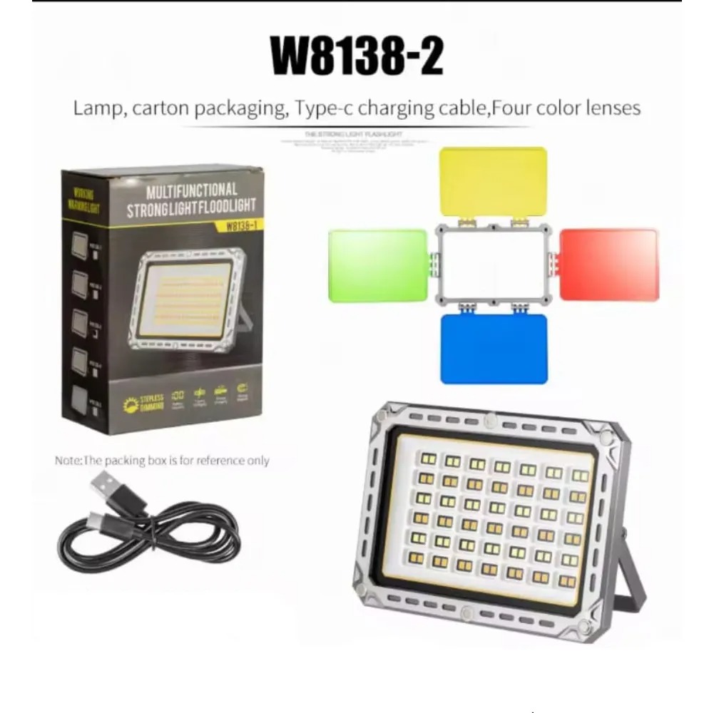LUZ DE RELLENO LED CON FILTRO RGB RECARGABLE |JF12692|