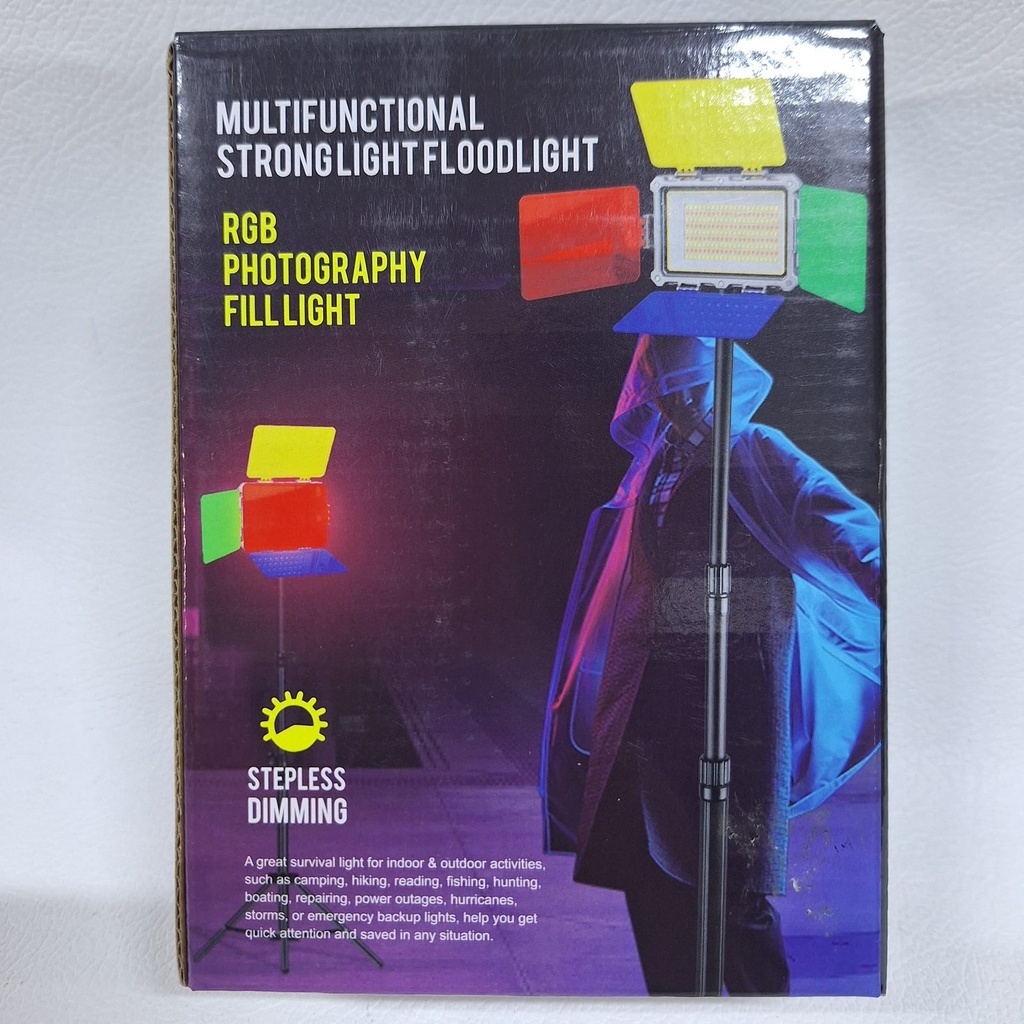 LUZ DE RELLENO LED CON FILTRO RGB RECARGABLE |JF12692|