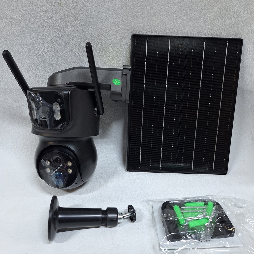 CAMARA DOBLE LENTE CON PANEL SOLAR Y WIFI |TQ7-QQ4|