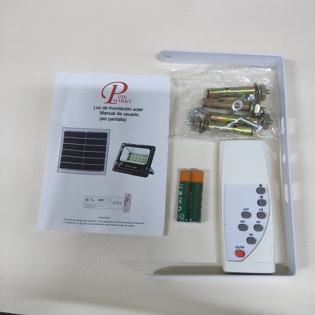 REFLECTOR 200W CON PANEL SOLAR  |090631-10| 