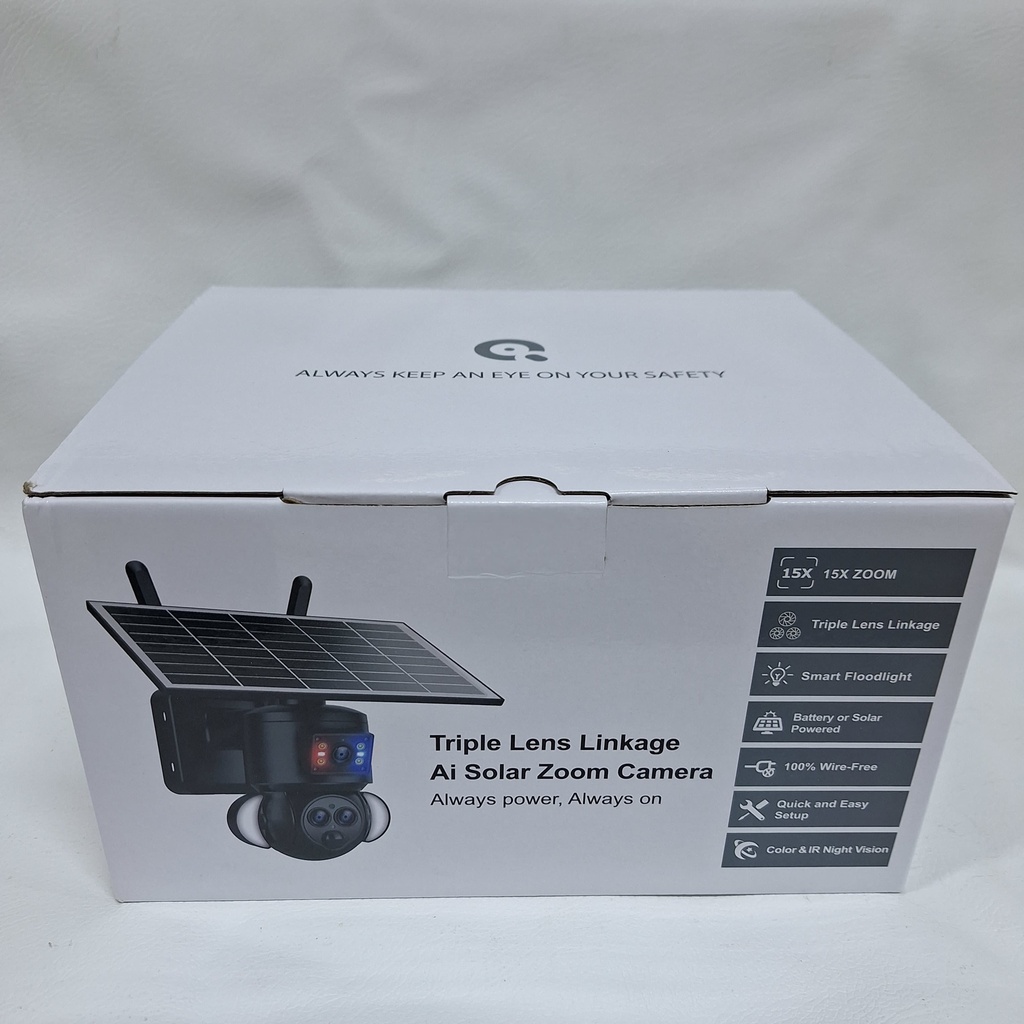CAMARA DE VIGILANCIA CON CHIP DE DATOS Y PANEL SOLAR |538-GL-6|