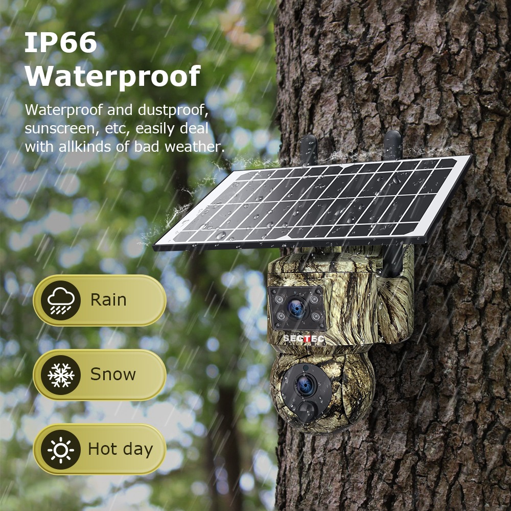 CAMARA DE VIGILANCIA CON CHIP DE DATOS Y PANEL SOLAR |538-GL-6|