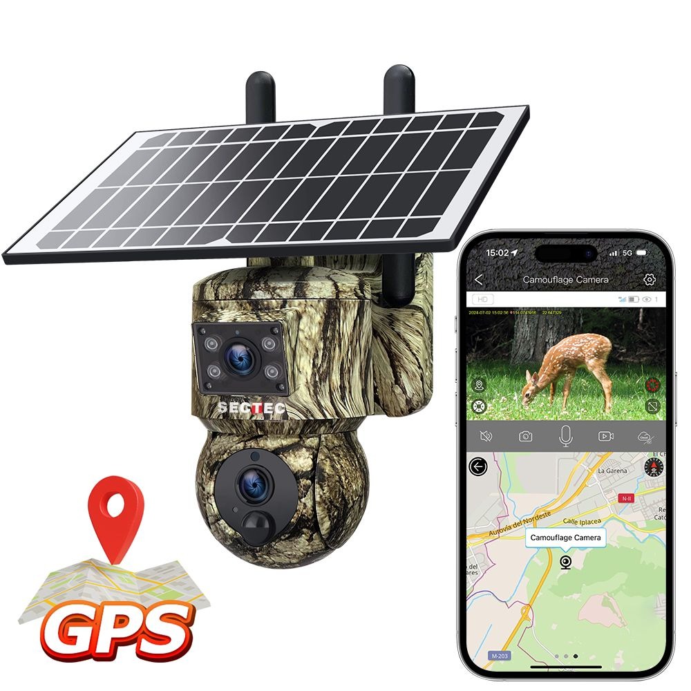 CAMARA DE VIGILANCIA CON CHIP DE DATOS Y PANEL SOLAR |538-GL-6|