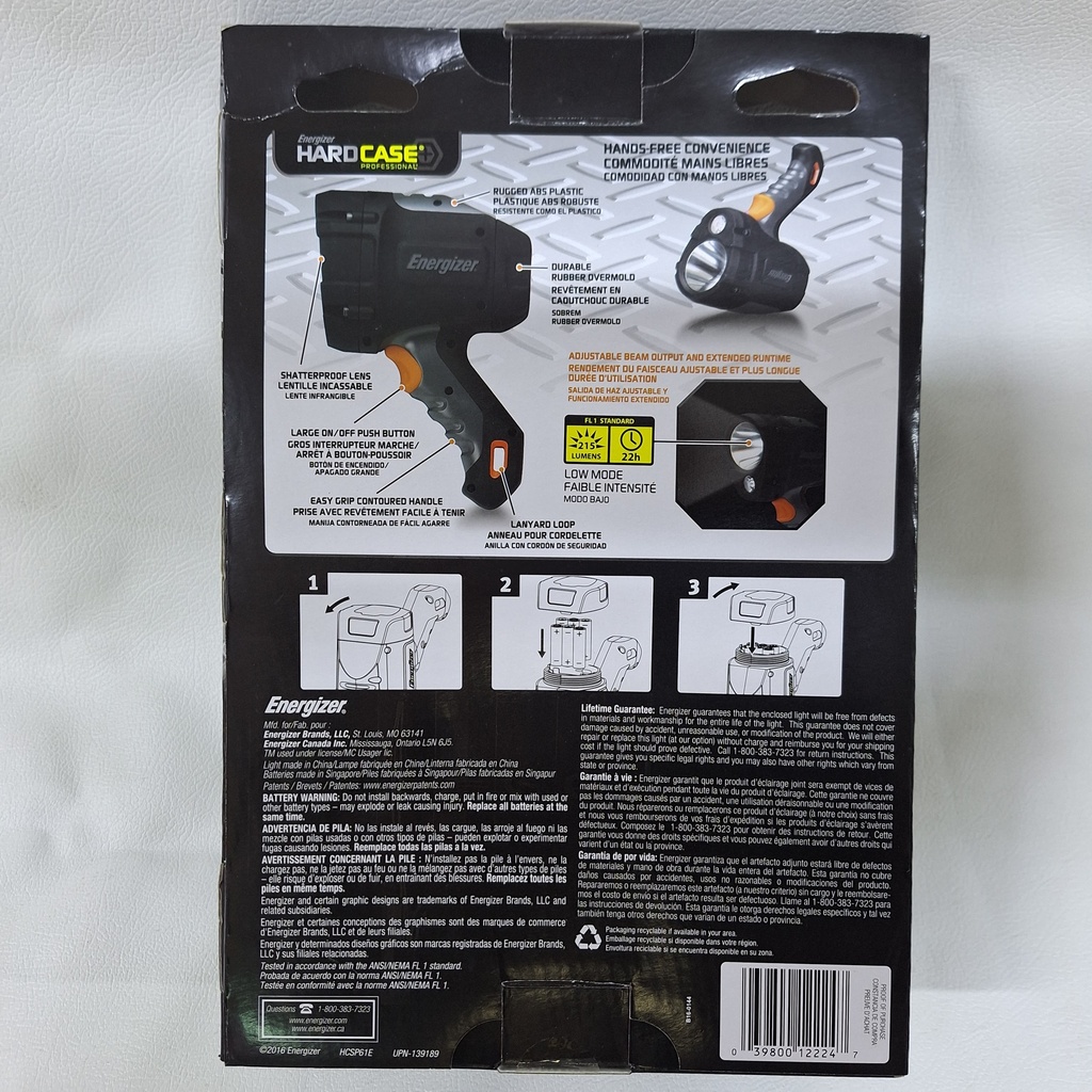 LINTERNA ENERGIZER |HCP61E|