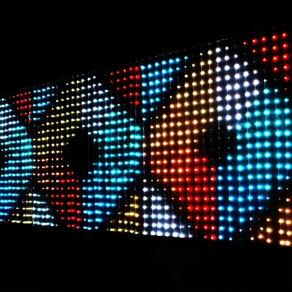 CORTINA DE LUZ INTELIGENTE 400 LEDS 2X2m |XY11822|