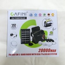KIT SOLAR PORTATIL 20000mAh CAFINI CN-TY3997FM-BT