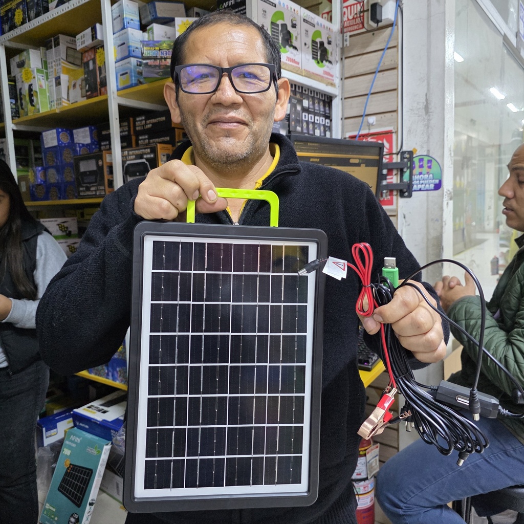 PANEL SOLAR CON CARGADOR DE CELULAR CN-TY2307