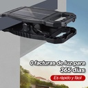 LUZ SOLAR Y RECARGABLE PORTATIL CLIP |440337| 