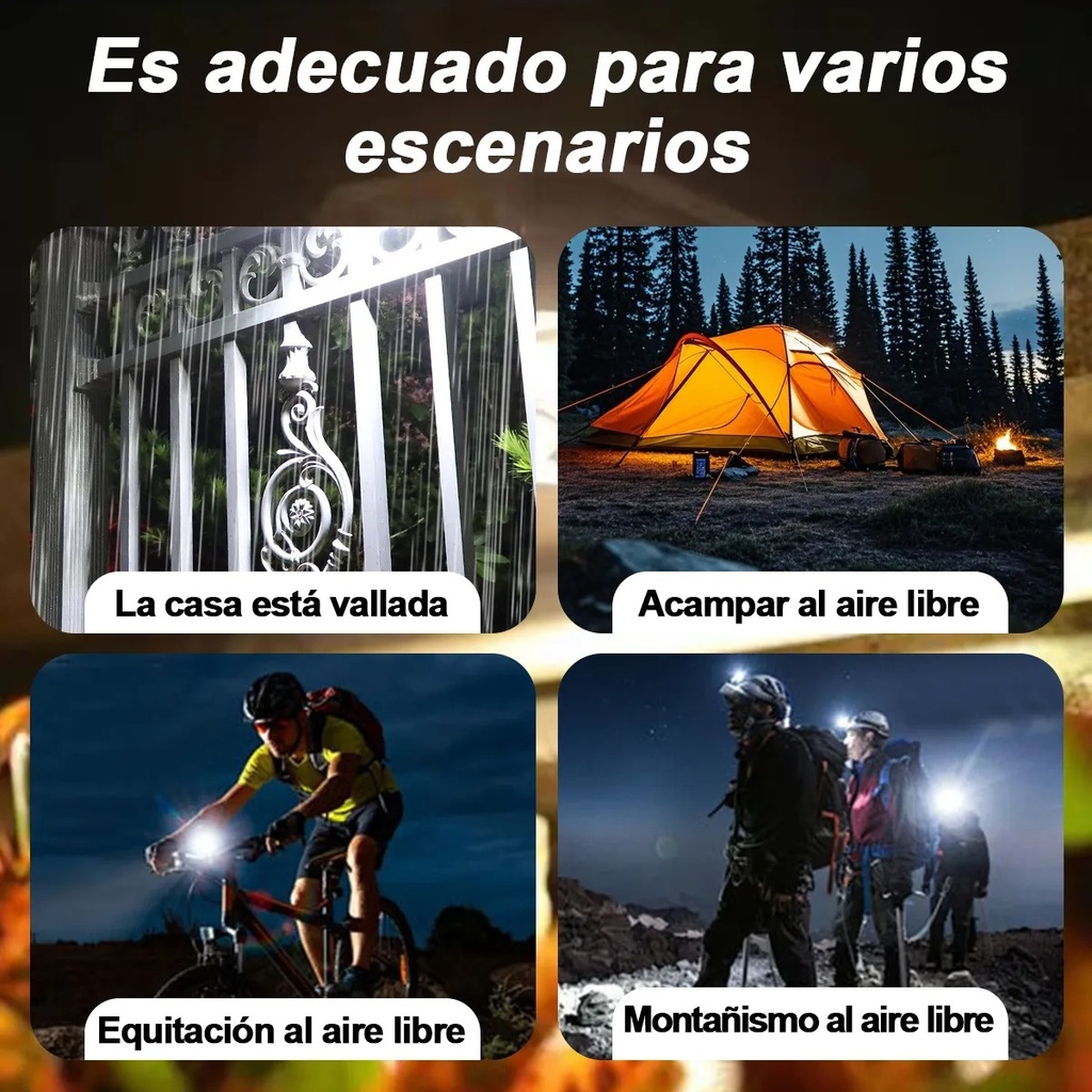 LUZ SOLAR Y RECARGABLE PORTATIL CLIP |440337| 