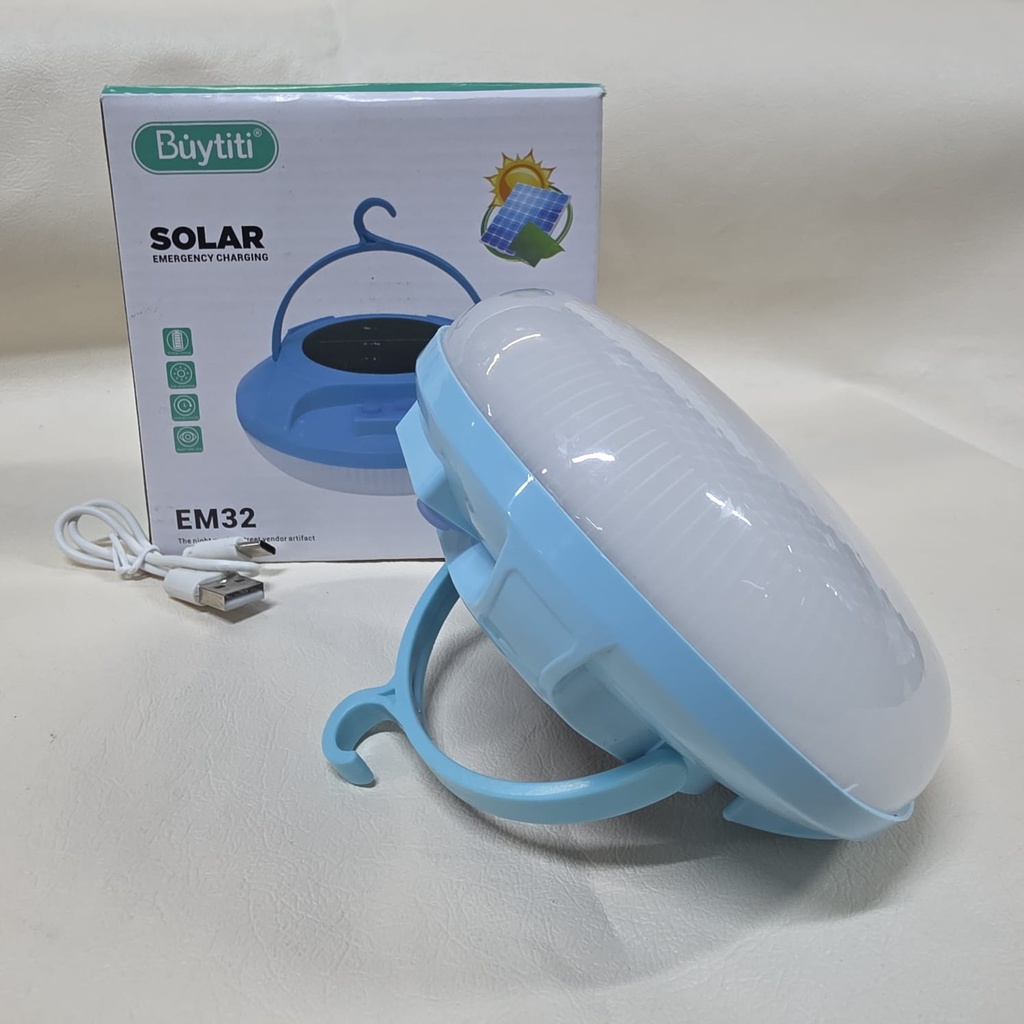 FOCO RECARGABLE Y SOLAR 2400 mAh |EM32|