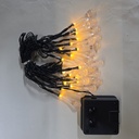 LUCES NAVIDEÑAS SOLAR LAGRIMAS DE FELICIDAD 5M 20 LED AMBAR