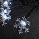 LUCES DE NAVIDAD SOLAR  COPO DE NIEVE BLANCO 