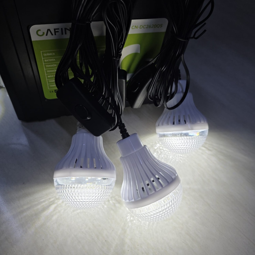 KIT SOLAR PORTATIL 25Ah CAFINI |CN-DC2620QS|