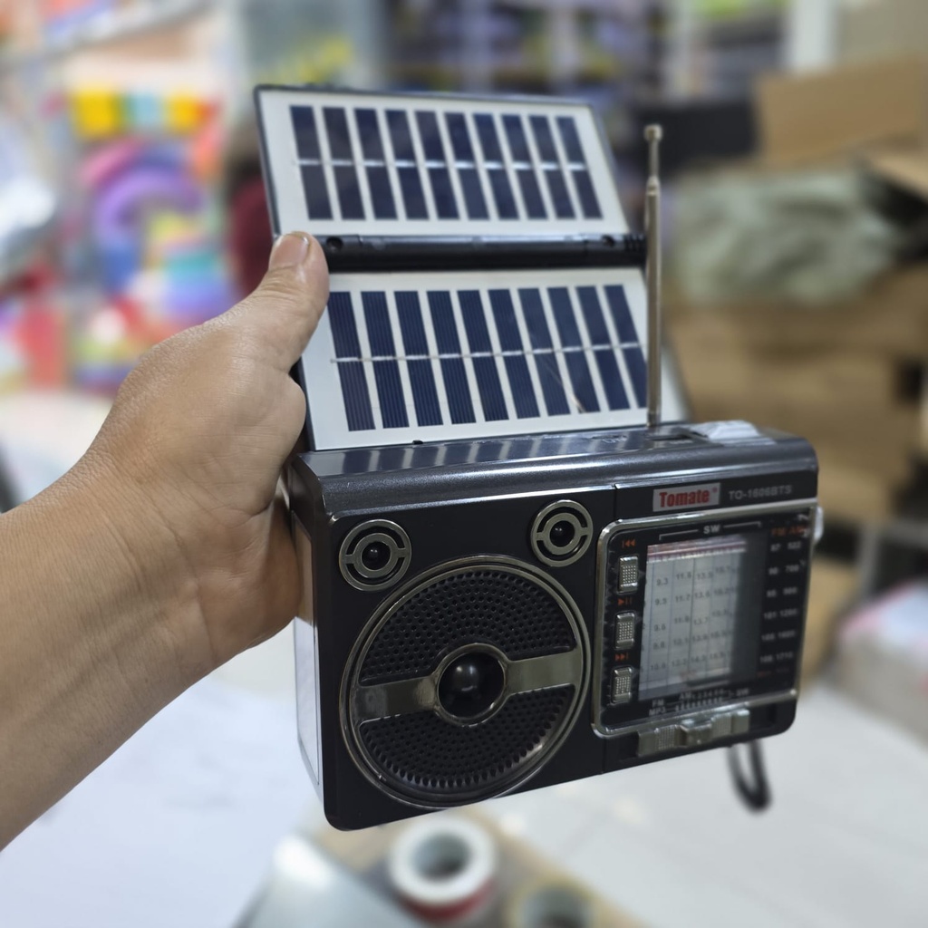 MINI RADIO PARLANTE SOLAR -ELECTRICO |TO-1606BTS|