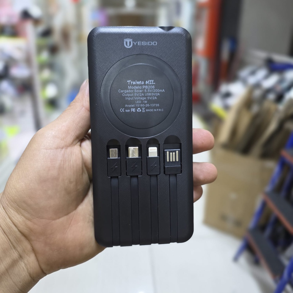 POWERBANK SOLAR  CON BRUJULA 30000 Mah |PB206|