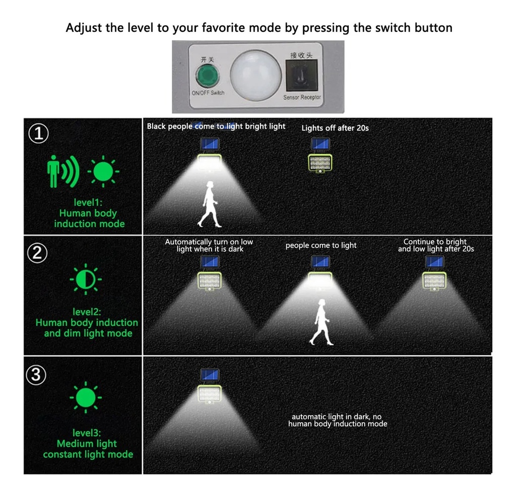 LAMPARA SOLAR SPLIT GRANDE |XY11827|