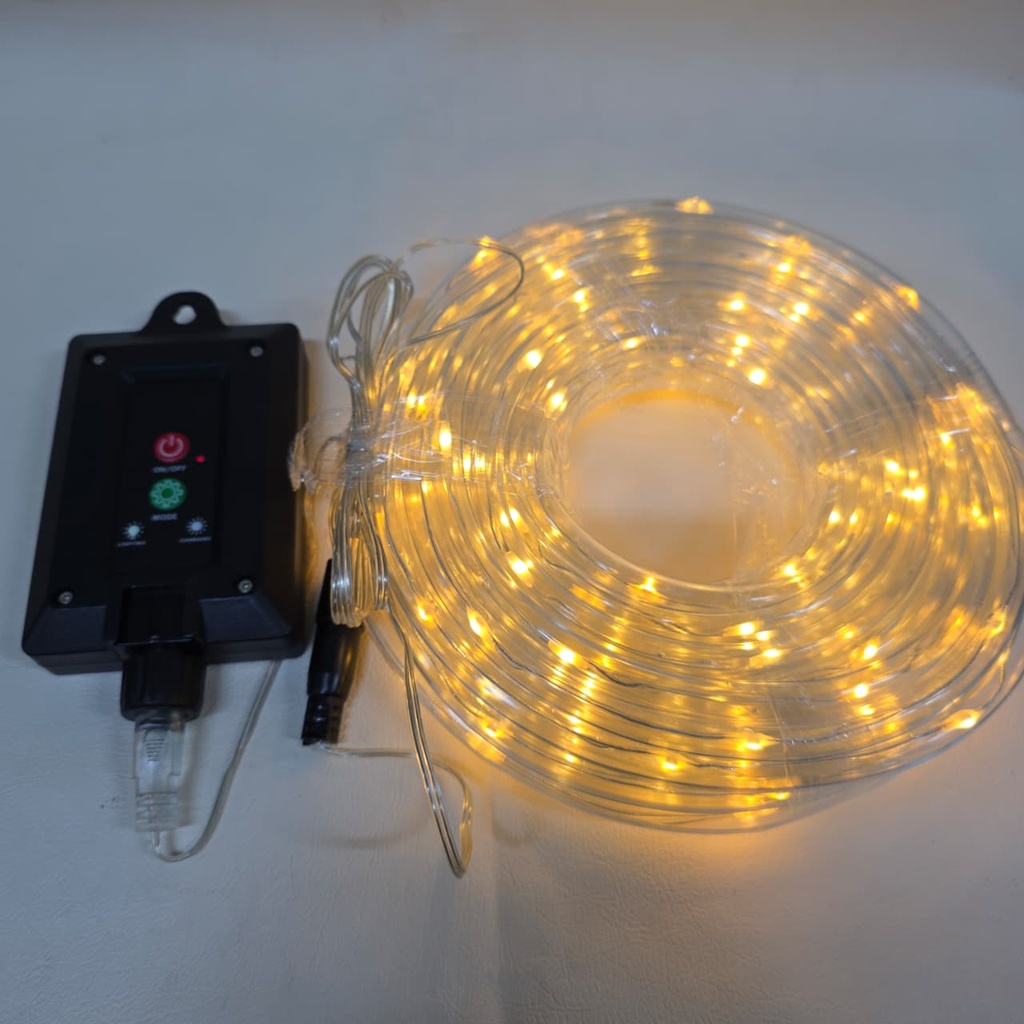 MANGUERA DE LUCES NAVIDEÑAS SOLAR-AMBAR |SD12192|