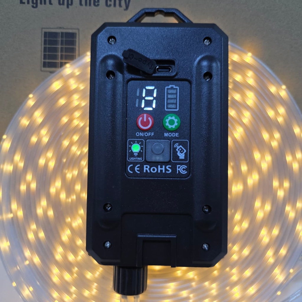 TIRA DE LUCES NAVIDEÑAS AMBAR 10M |SD12187|