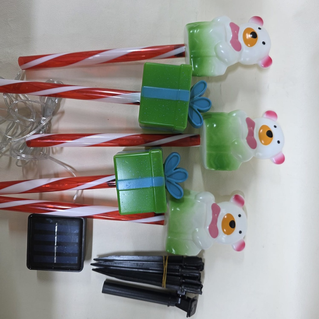 ESTACA NAVIDEÑA SOLAR PACK DE 5 |SD304|