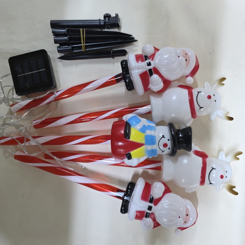 ESTACA NAVIDEÑA SOLAR PACK DE 5 |SD304|