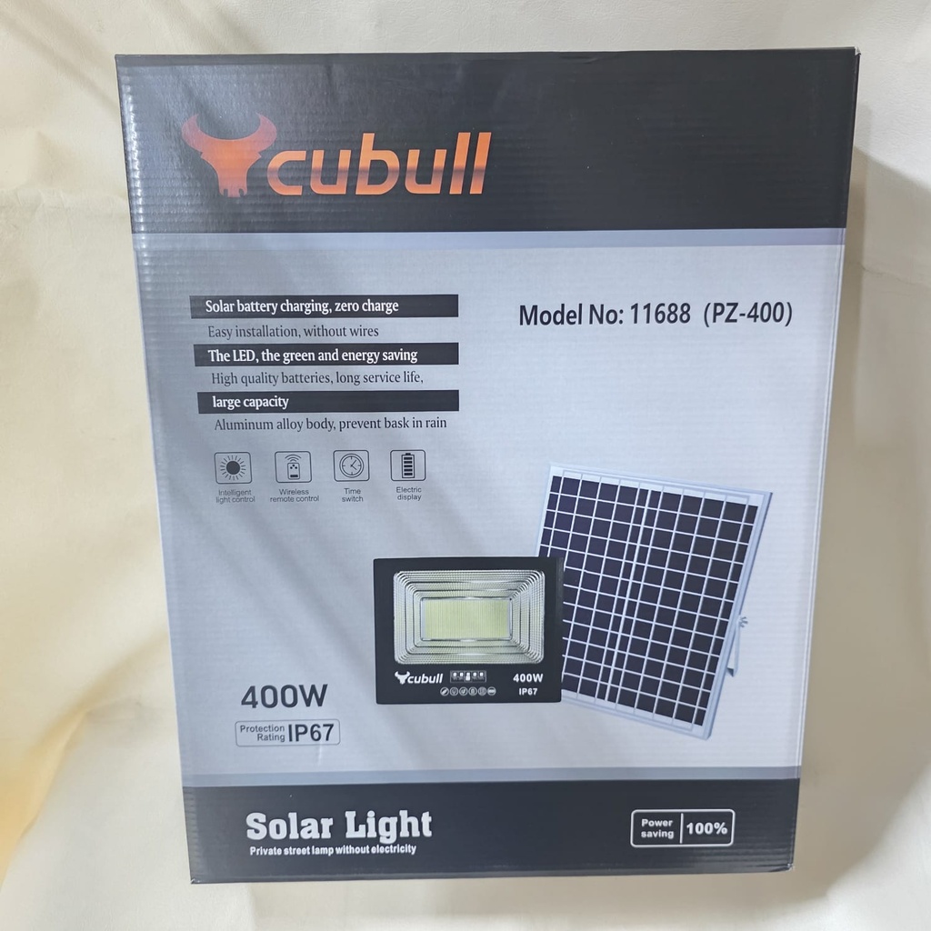 REFLECTOR 400W CON PANEL SOLAR CUBULL |11688|