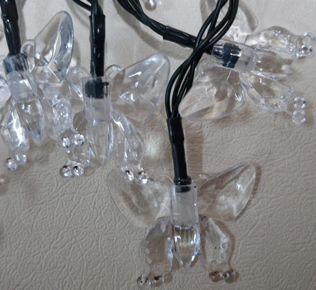 LUCES DE NAVIDAD MARIPOSA MULTICOLOR 5M-20 LED 