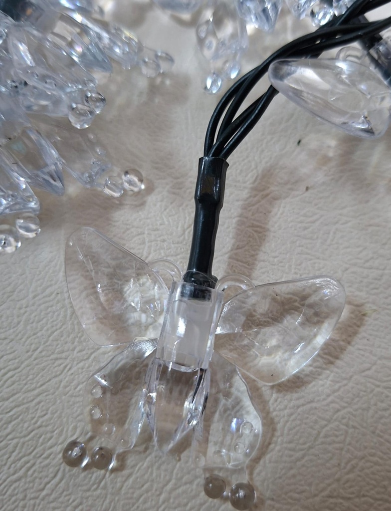 LUCES DE NAVIDAD MARIPOSA MULTICOLOR 5M-20 LED 