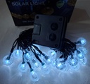 LUCES DE NAVIDAD SOLAR BOLITAS BLANCAS 5M-20 LED  