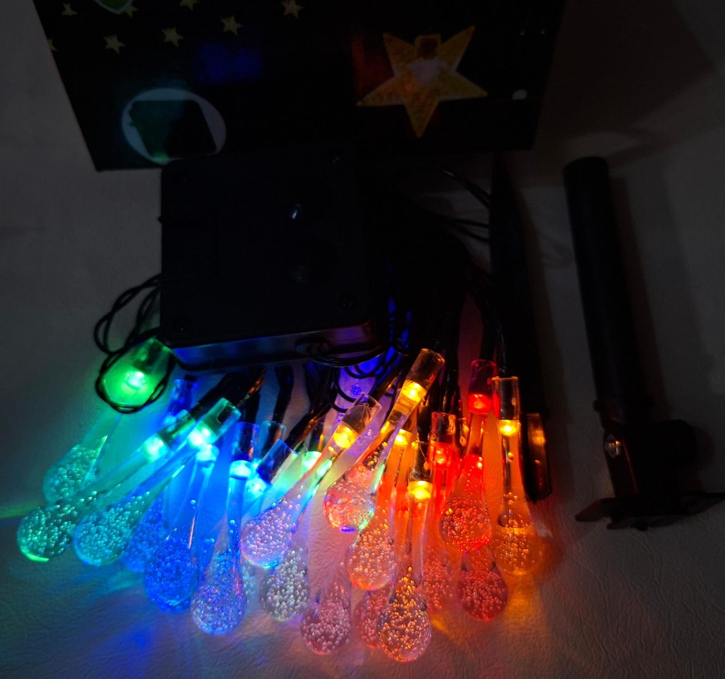 LUCES DE NAVIDAD LAGRIMAS MULTICOLOR 5M-20 LED  