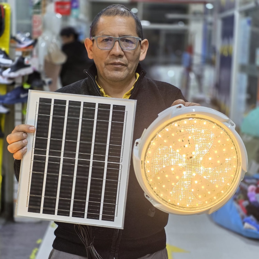 LAMPARA SOLAR 200W PARA HABITACIONES COLOR BLANCO Y AMBAR |NAY-118|