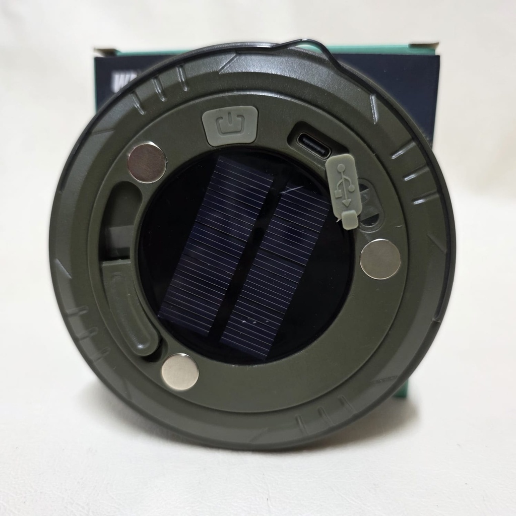 CADENA DE LUCES 9 M Y FOCO SOLAR / RECARGABLE |K663|