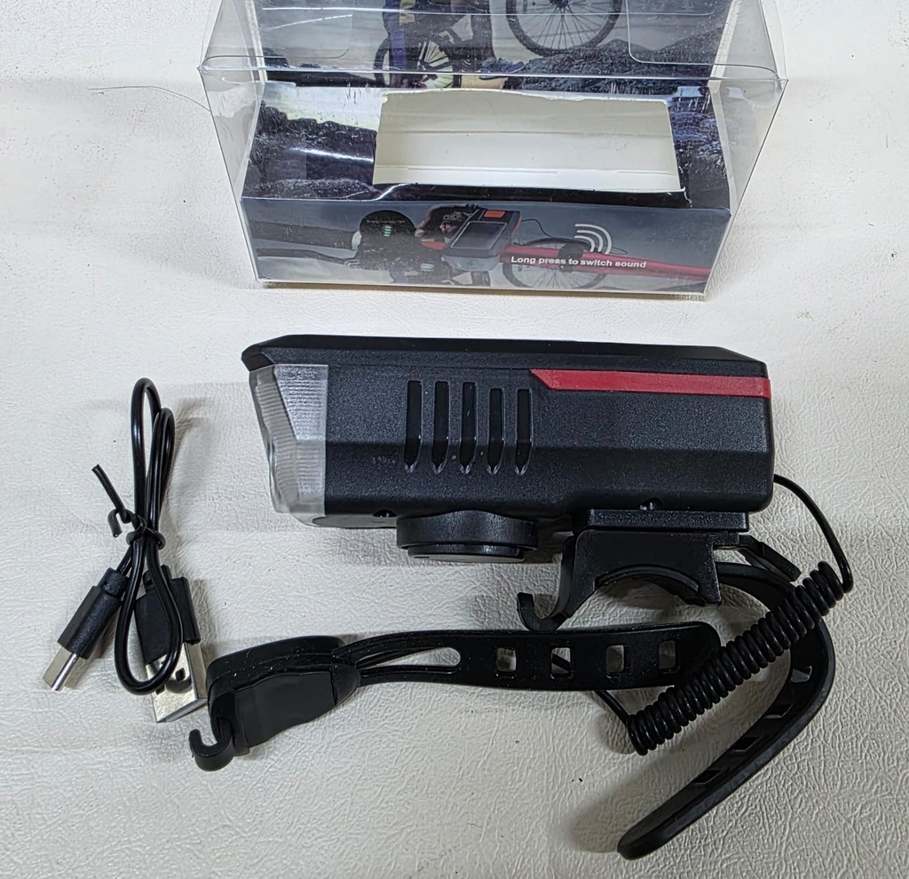 LUZ SOLAR Y SIRENA  PARA BICICLETA |LY-17|