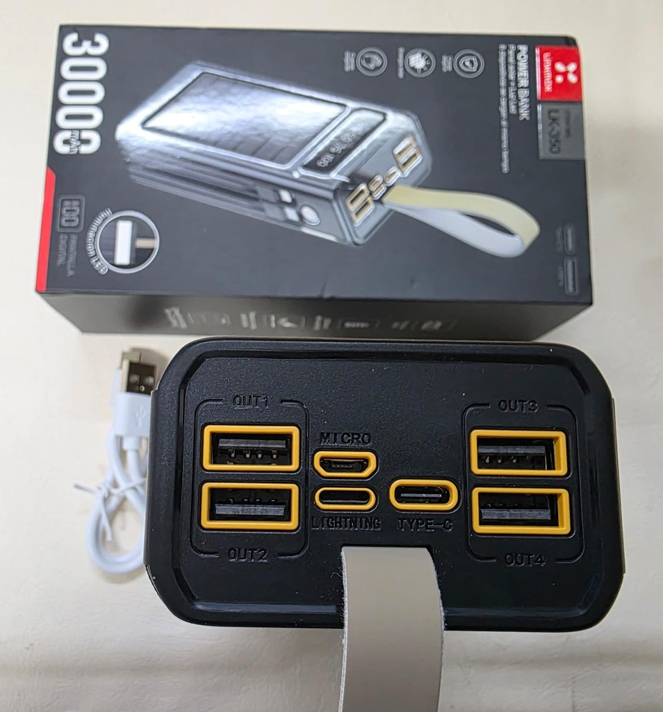 POWER BANK SOLAR 30000mAh |LK-350|