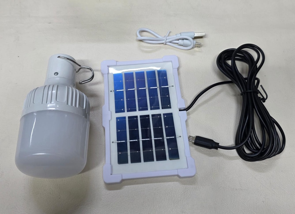 FOCO PORTATIL CON PANEL SOLAR |160040|