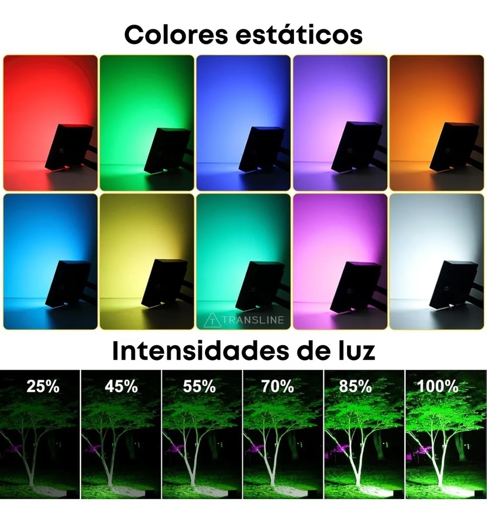REFLECTOR SOLAR RGB 120W  |TR-105C|