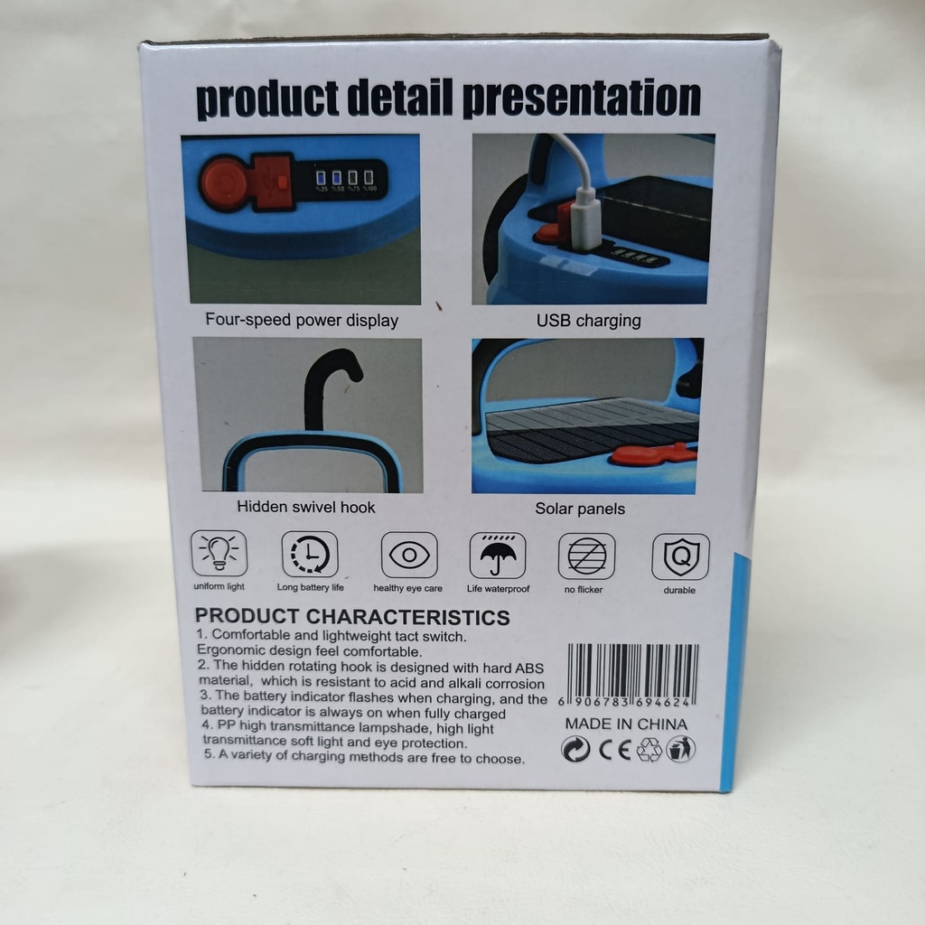 LAMPARA LINTERNA SOLAR |K575|