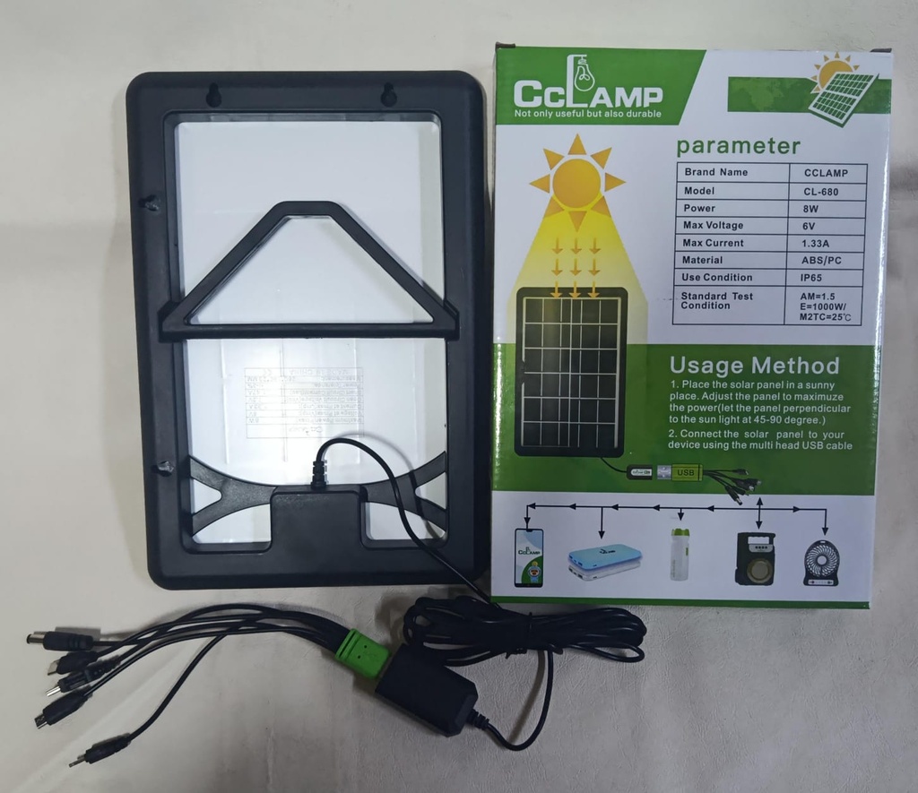 PANEL SOLAR 19.5 X 28.23 X 2.3 CM |CL-680|