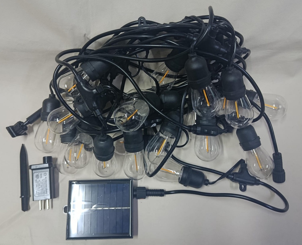 GUIRNALDA SOLAR Y ELECTRICA 10M -20 FOCOS |12478|