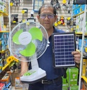 VENTILADOR SOLAR Y RECARGABLE |F2512BT|