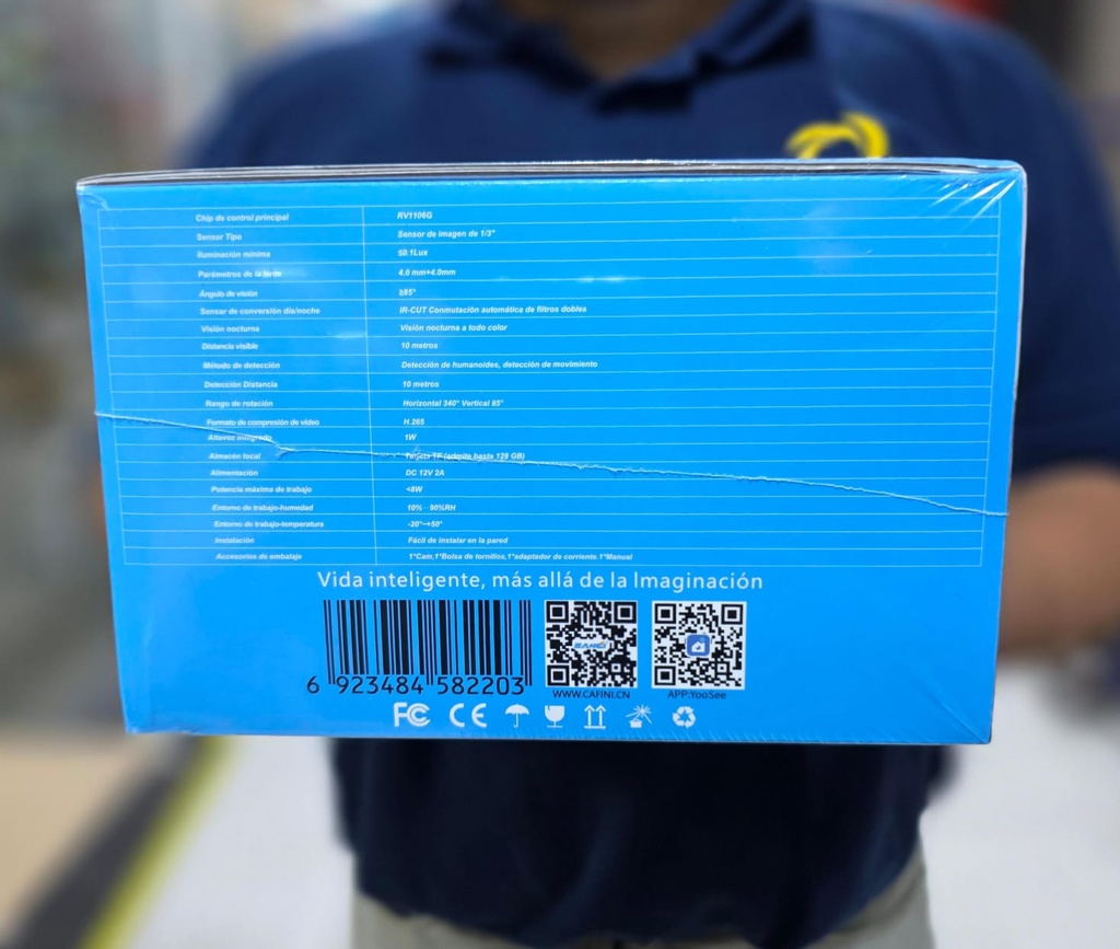 CAMARA DE DOS LENTES CON PANEL SOLAR Y CHIP PARA EXTERIORES |SC-CA1054|