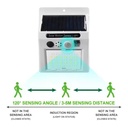 LUZ Y ALARMA SOLAR CON SENSOR DE MOVIMIENTO |AJ440485|