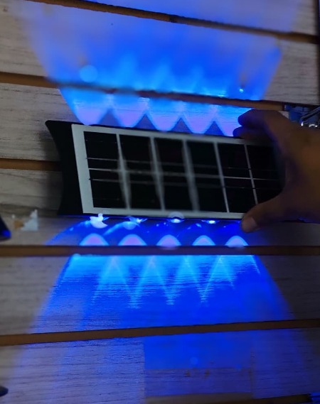 LUZ SOLAR DE PARED 10 LEDS RGB|TY041|