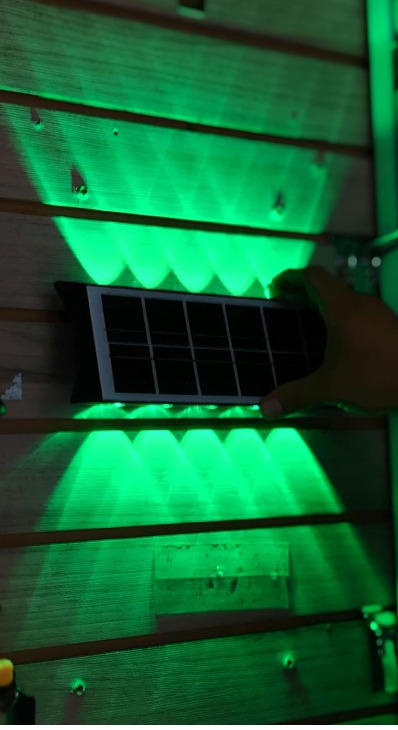 LUZ SOLAR DE PARED 10 LEDS RGB |TY041|