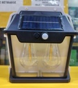 LAMPARA SOLAR DE PARED 2 FOCOS 