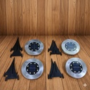 LUCES SOLARES DE PISO X 4 unid. |AJ440475|