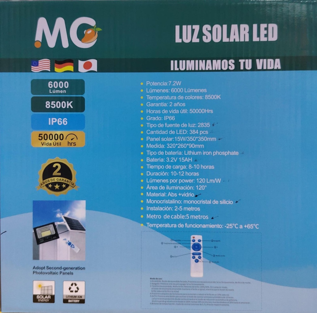 REFLECTOR SOLAR PARA EXTERIORES |AJ440498|