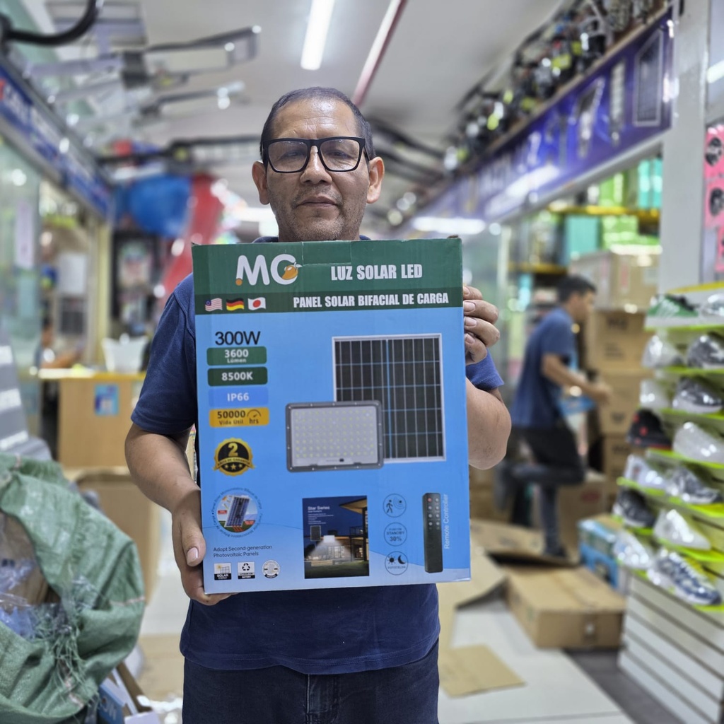 REFLECTOR CON PANEL SOLAR BIFACIAL 300W |440459|