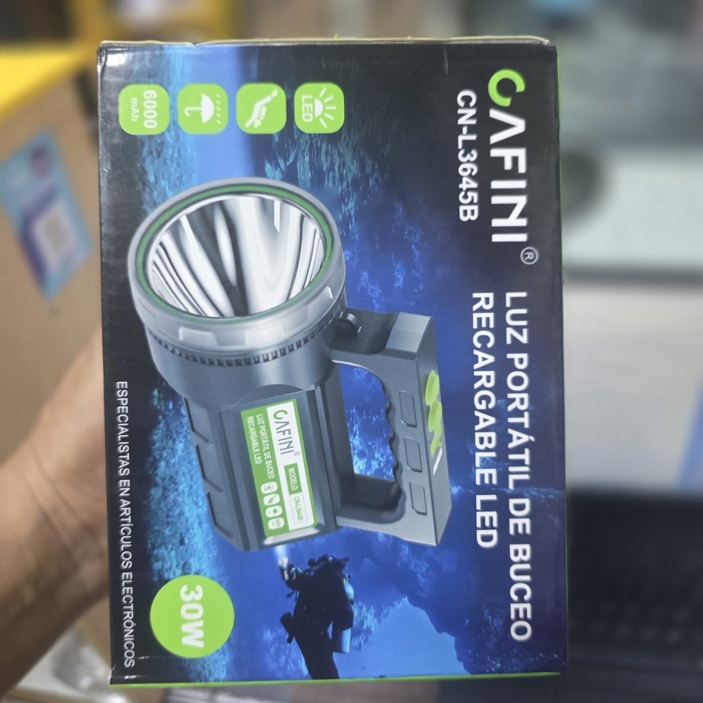 LAMPARA DE BUCEO RECARGABLE |CN-L3645B|