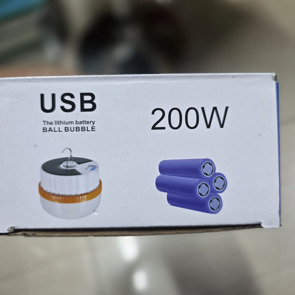 FOCO RECARGABLE SOLAR  5 HORAS NARANJA |HONG MAI| 