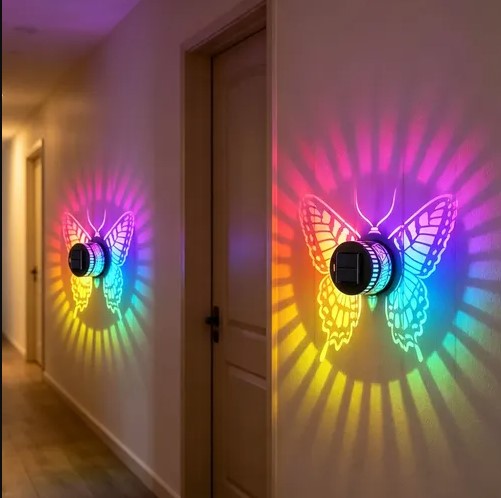 LUCES DECORATIVAS MARIPOSA MULTICOLOR Y AMBAR |0007| 